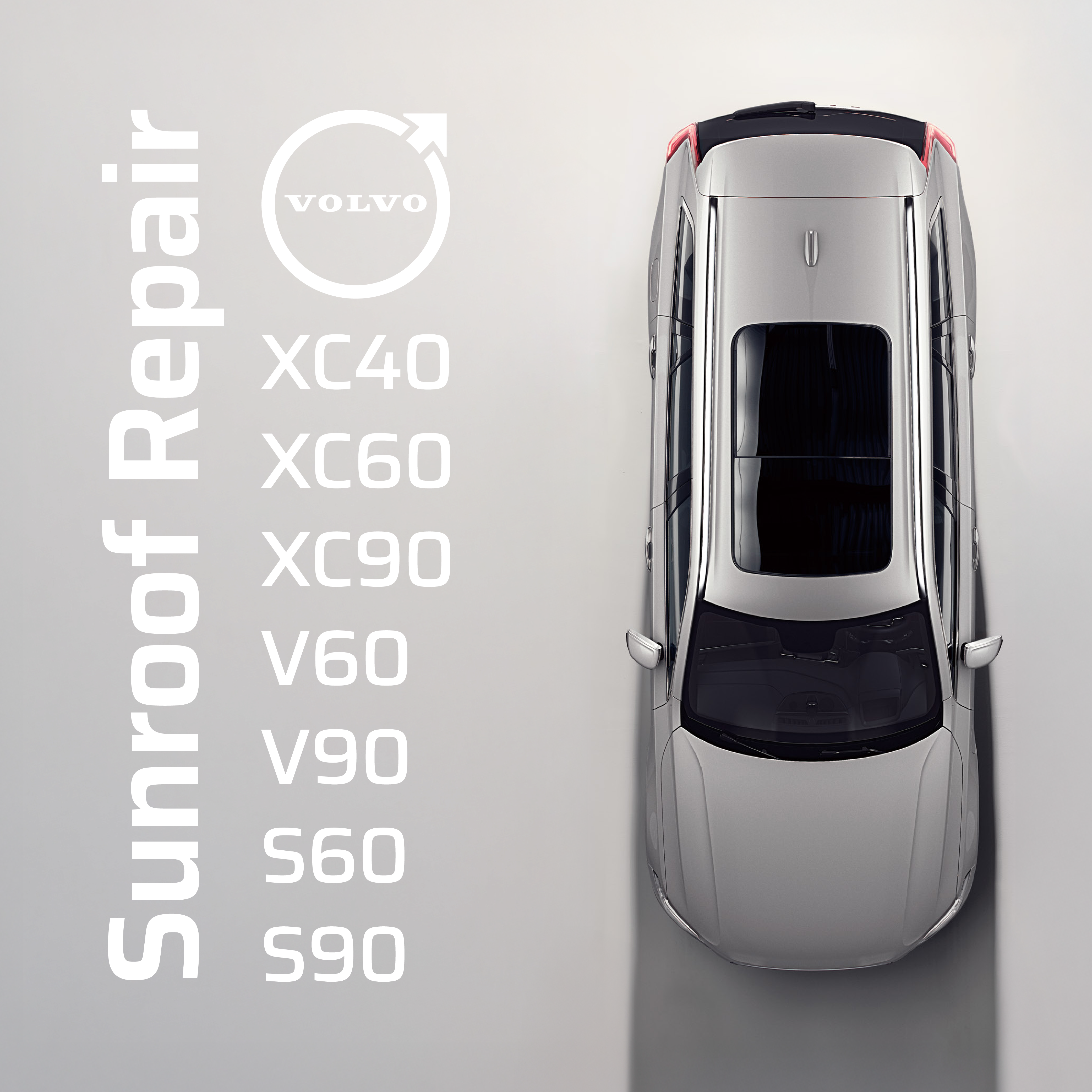 Volvo - Sunroof - Gap Filler Repair Kit (SPA V90, XC90, S90, V60, XC60 ...